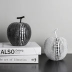 Apfel Skulptur mit Punktmuster – Moderne Dekoration -    Zorenza