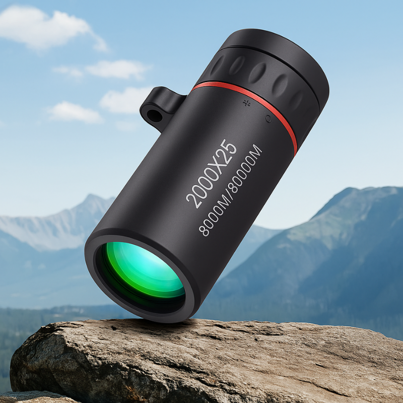 Monokular Teleskop 2000x25 HD mit Handyhalterung -    Zorenza