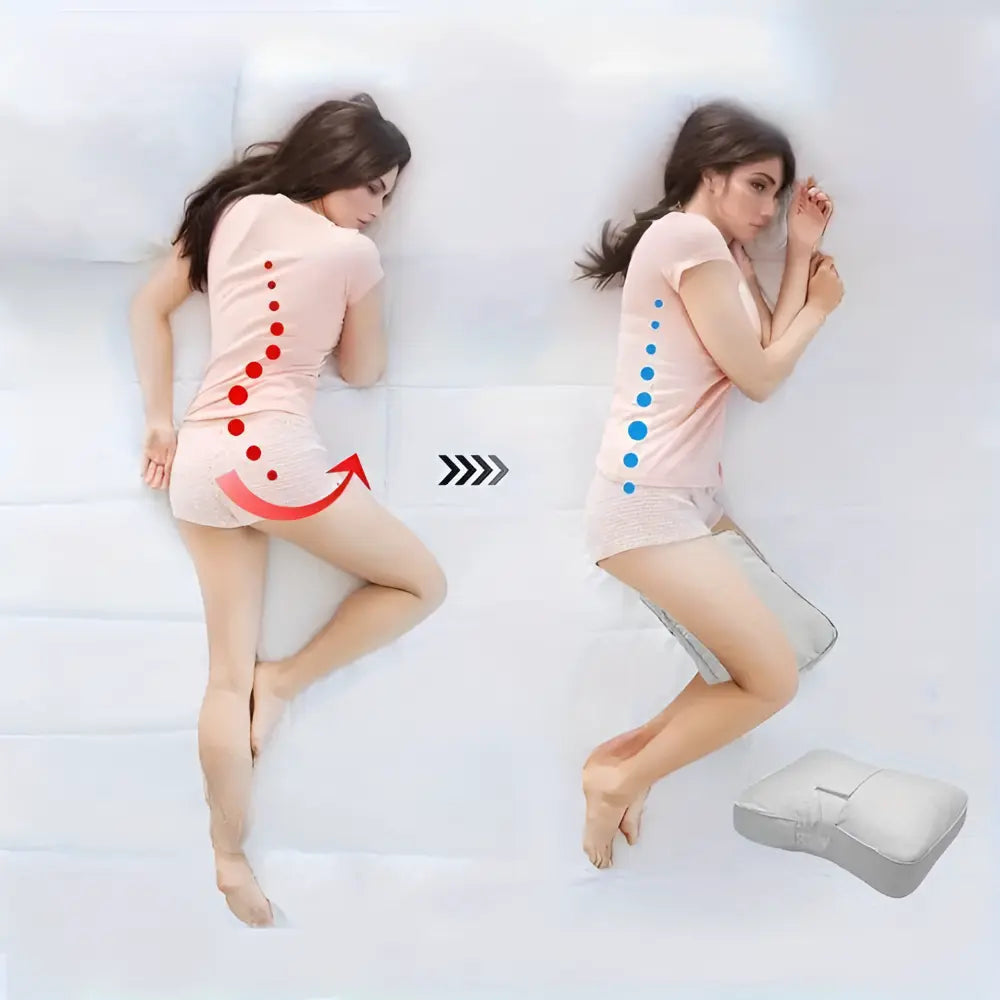 Kniekissen Memory Foam für Seitenschläfer – Durchschlafen ohne Beschwerden -    Zorenza