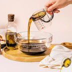 Messbecher 250 ml – Transparenter Messbecher mit Skala Zorenza