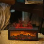 Mini-Elektrokamin mit realistischem Flammeneffekt – Plug & Play (2 stück) Zorenza