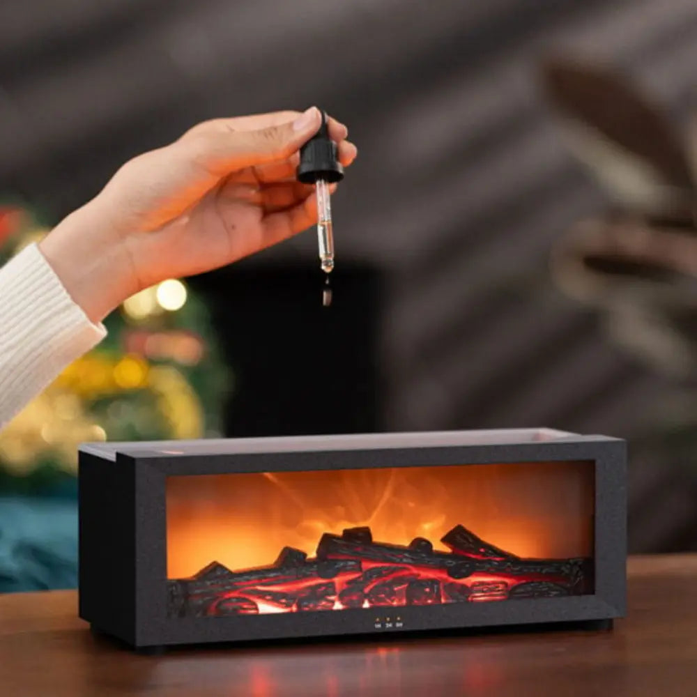Mini-Elektrokamin mit realistischem Flammeneffekt – Plug & Play (2 stück) Zorenza