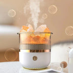 Salzlampen-Diffusor mit Himalaya-Kristall und LED-Beleuchtung -    Zorenza