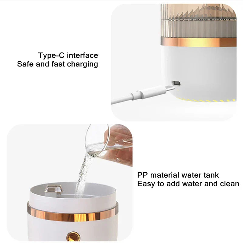 Salzlampen-Diffusor mit Himalaya-Kristall und LED-Beleuchtung -    Zorenza