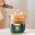 Salzlampen-Diffusor mit Himalaya-Kristall und LED-Beleuchtung -    Zorenza