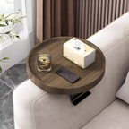 Clip-On Sofatisch rund – Platzsparende Ablage für Snacks Zorenza