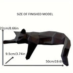 Moderne Katzenfigur aus Kunstharz Zorenza