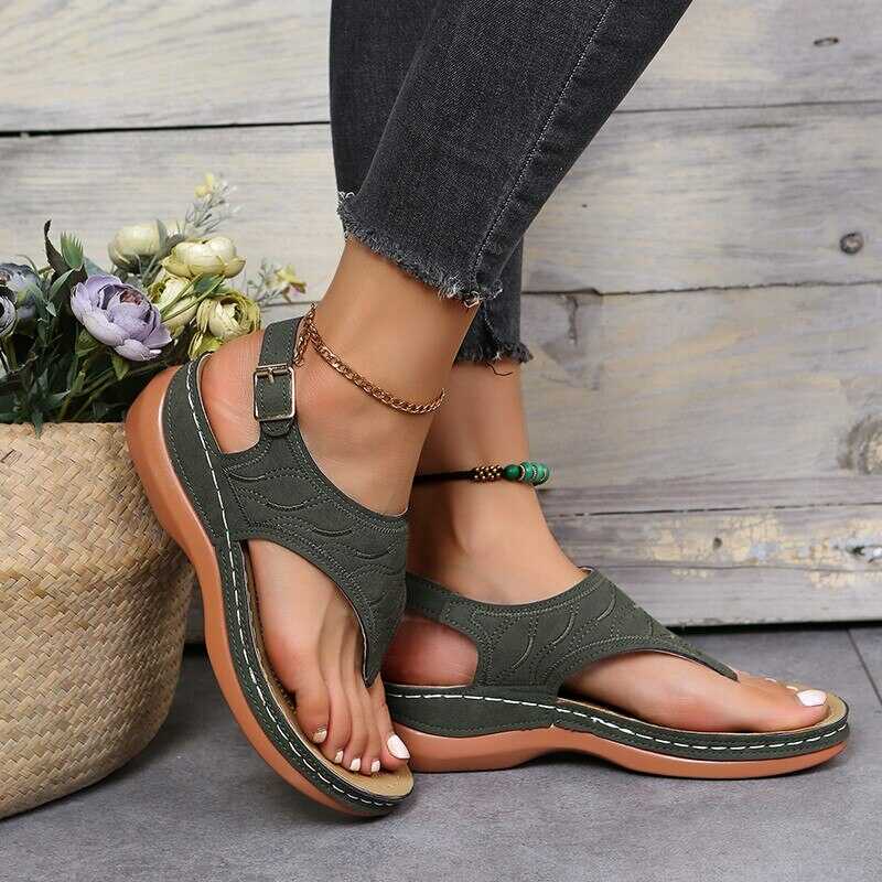 Damen Sandalen mit verstellbarem Riemen -    Zorenza