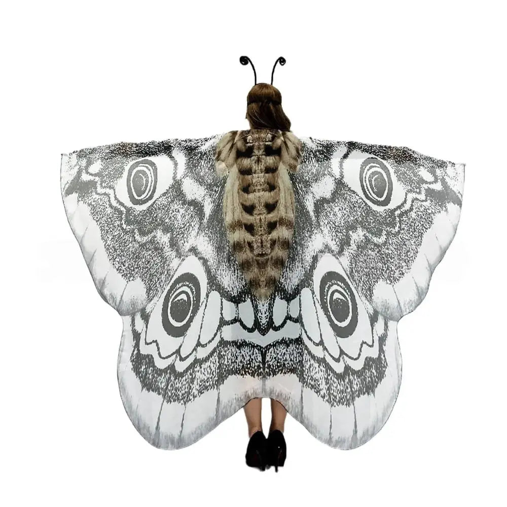 Mystischer Umhang „Grey Moth“ – Eleganter Zauber für Ihre Auftritte Zorenza