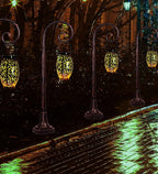 Solar-Gartenlaterne mit Ornament-Muster -    Zorenza