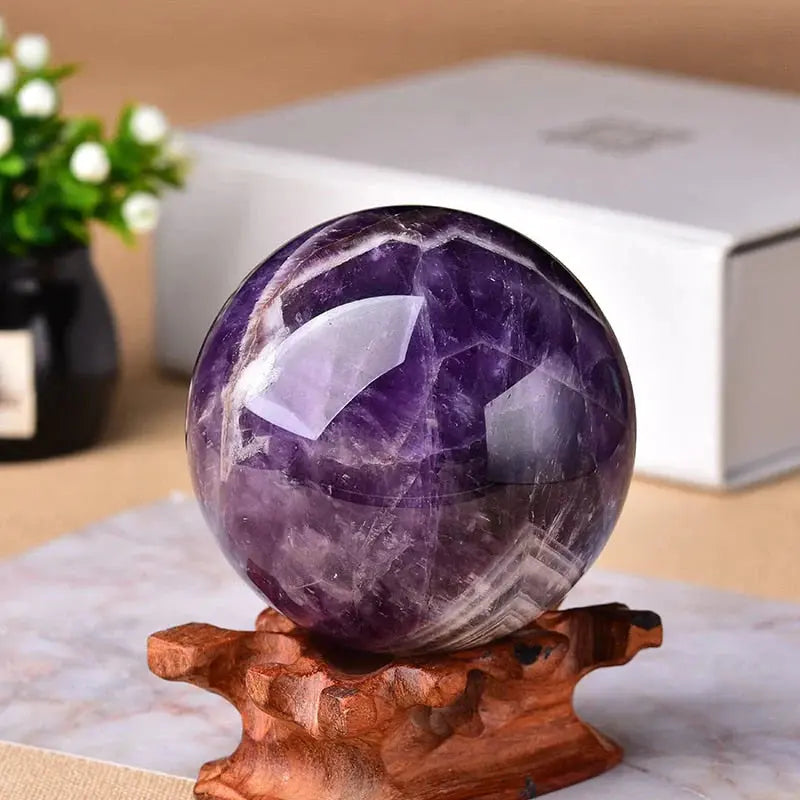 Natürliche Amethyst-Kugel – Polierte Dekorative Edelsteinkugel Zorenza