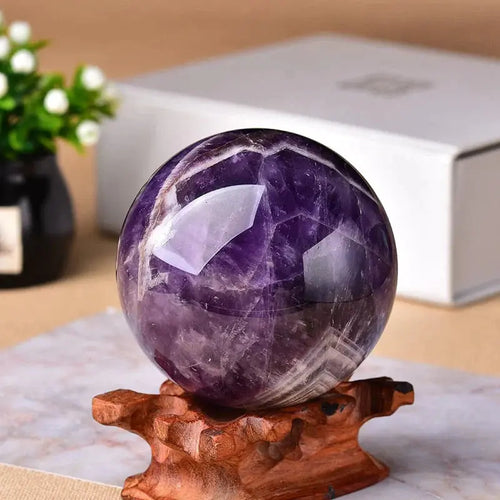 Natürliche Amethyst-Kugel – Polierte Dekorative Edelsteinkugel Zorenza