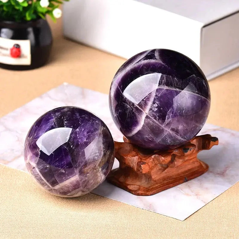 Natürliche Amethyst-Kugel – Polierte Dekorative Edelsteinkugel Zorenza