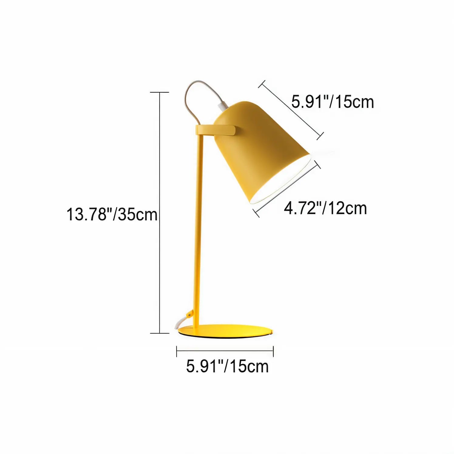 Nordische Tischlampe mit verstellbarem Schirm Zorenza