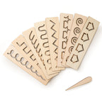 Schreibvorlagen Holz – Buchstaben und Zahlen zum Lernen -    Zorenza