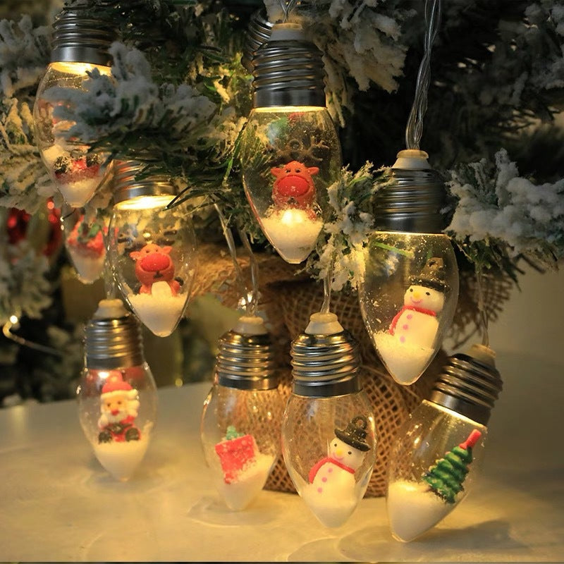 LED-Lichterkette Weihnachtsfiguren – Glühbirnen-Design -    Zorenza