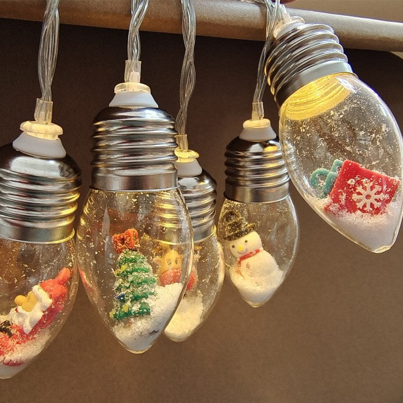 LED-Lichterkette Weihnachtsfiguren – Glühbirnen-Design -    Zorenza