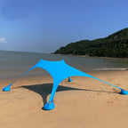 Strandmuschel UV-Schutz aufstellbar mit Spannseilen -    Zorenza