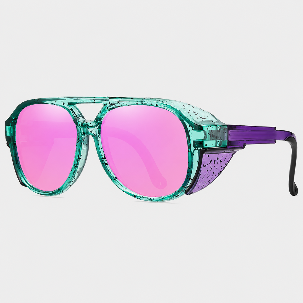 Motorradbrille mit Seitenschutz – UV400 Schutz -    Zorenza