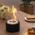 Tragbare Bioethanol-Tischfeuer-Laterne – Atmosphäre drinnen & draußen -    Zorenza