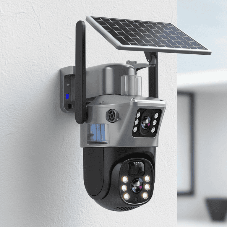Solarkamera 360° mit 4K Auflösung – Überwachungskamera drahtlos -    Zorenza