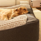 Orthopädisches Hundebett mit Rand – Kratzfest Zorenza