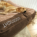 Orthopädisches Hundebett mit Rand – Kratzfest Zorenza