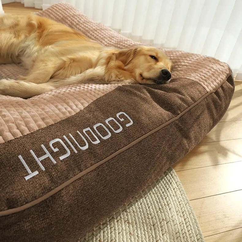 Orthopädisches Hundebett mit Rand – Kratzfest Zorenza