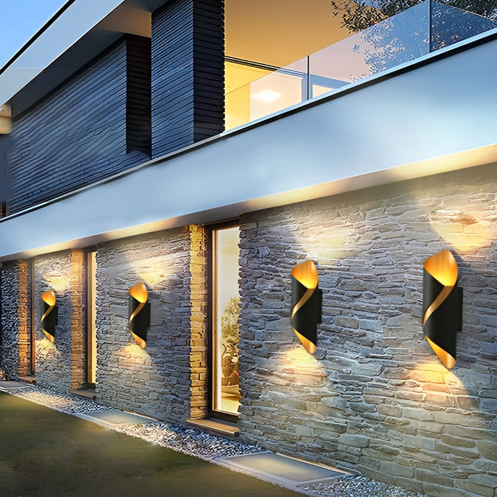 Wandleuchte LED Aluminium modern für Außen- und Innenbereich -    Zorenza