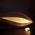 Ovale Tischlampe mit warmem Stimmungslicht Zorenza