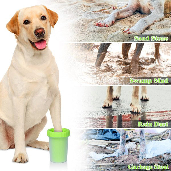Pfotenreiniger mit Silikonbürsten für Hunde -    Zorenza