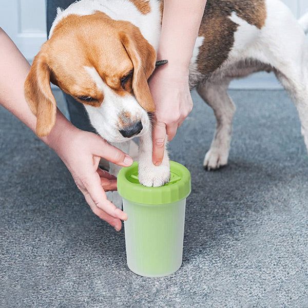 Pfotenreiniger mit Silikonbürsten für Hunde -    Zorenza
