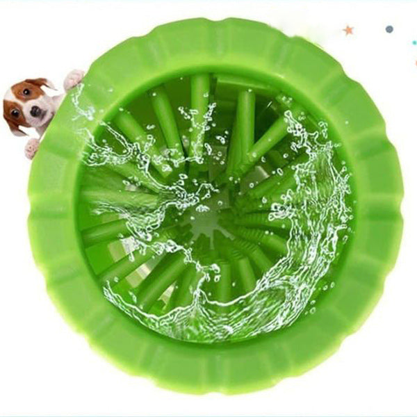Pfotenreiniger mit Silikonbürsten für Hunde -    Zorenza