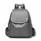 PU-Leder-Rucksack mit Anti-Diebstahl-Reißverschluss Zorenza