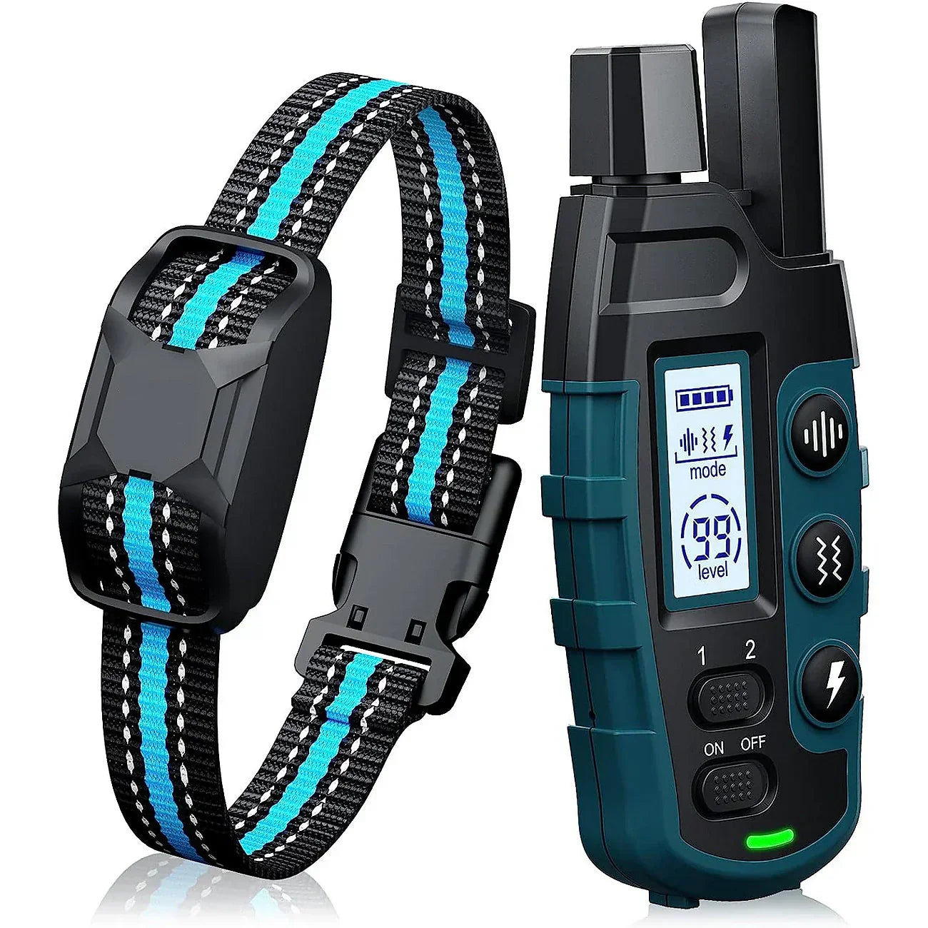 Hundetraining-Halsband mit Fernbedienung, wasserdicht -    Zorenza