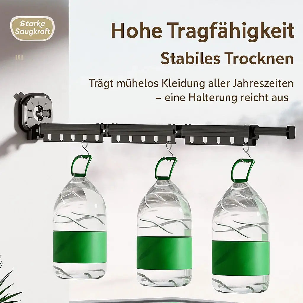 Platzsparender Wand-Wäschetrockner – Klappbar, Stark & Ohne Bohren Zorenza
