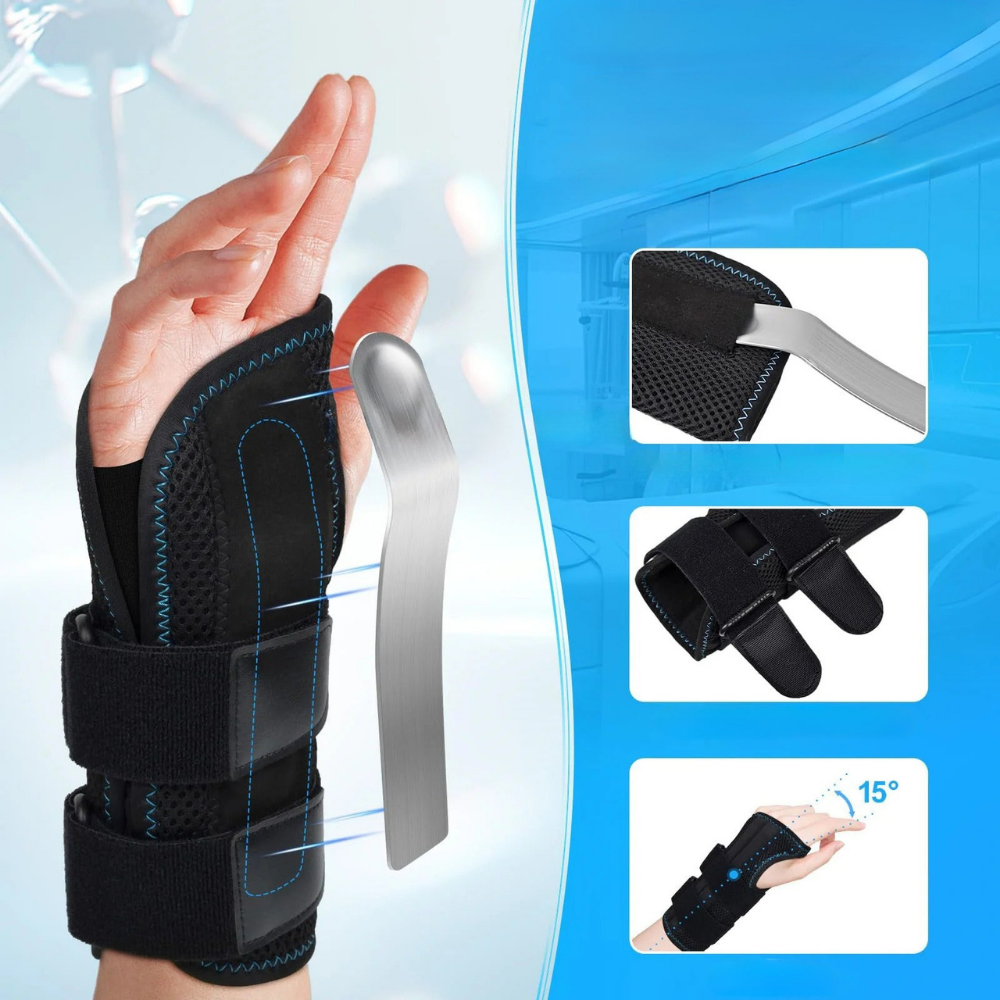 Handgelenkbandage mit Schiene – Verstellbar und stabilisierend -    Zorenza