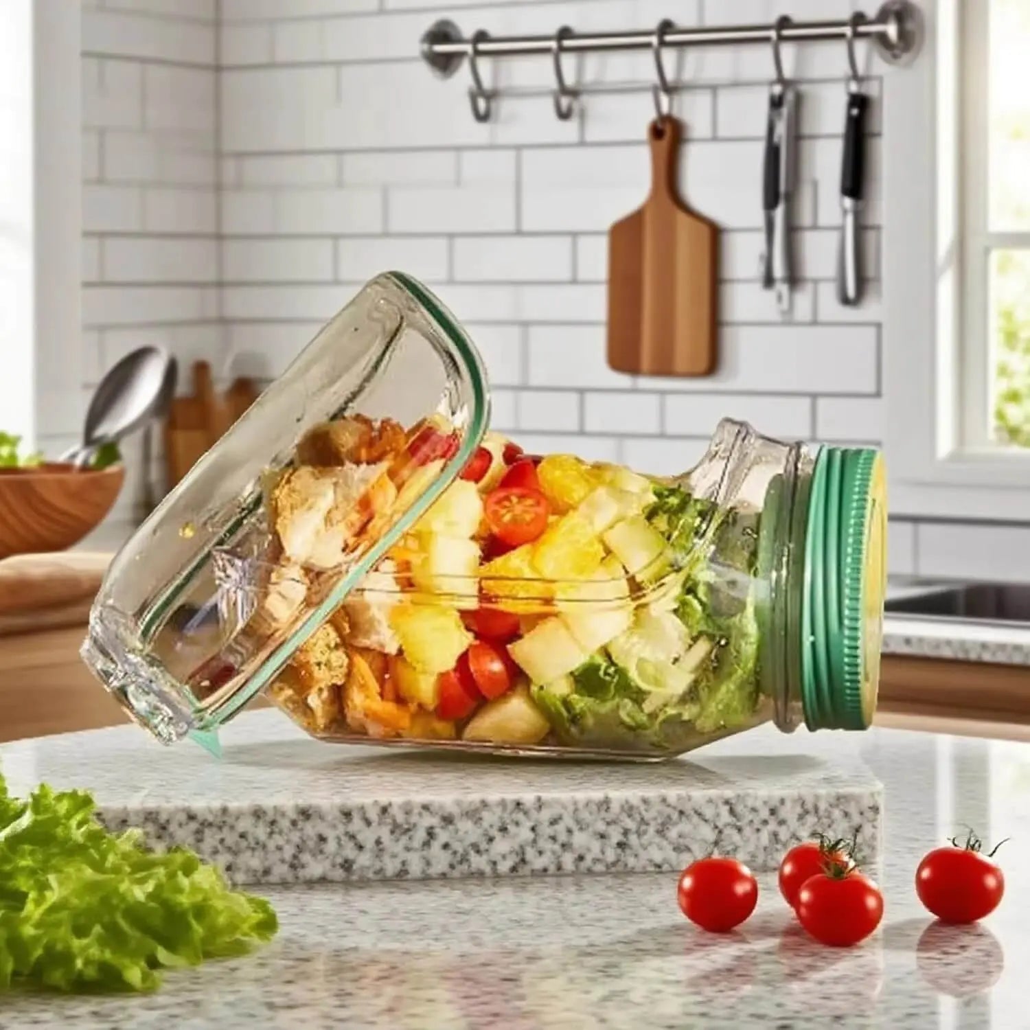 Premium Salatbox mit Leckdichtem Deckel - BPA-frei Zorenza