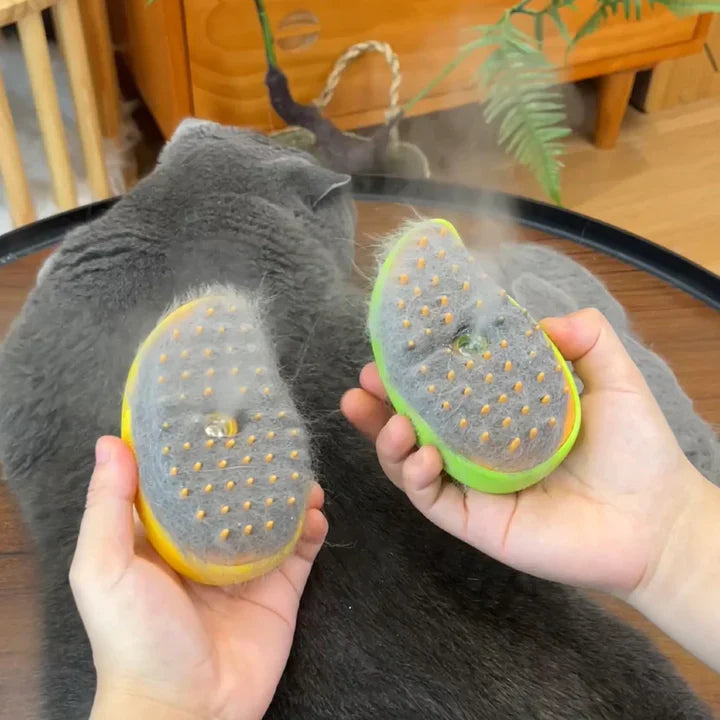 Katzenbürste mit Sprühfunktion – Gegen statische Aufladung -    Zorenza