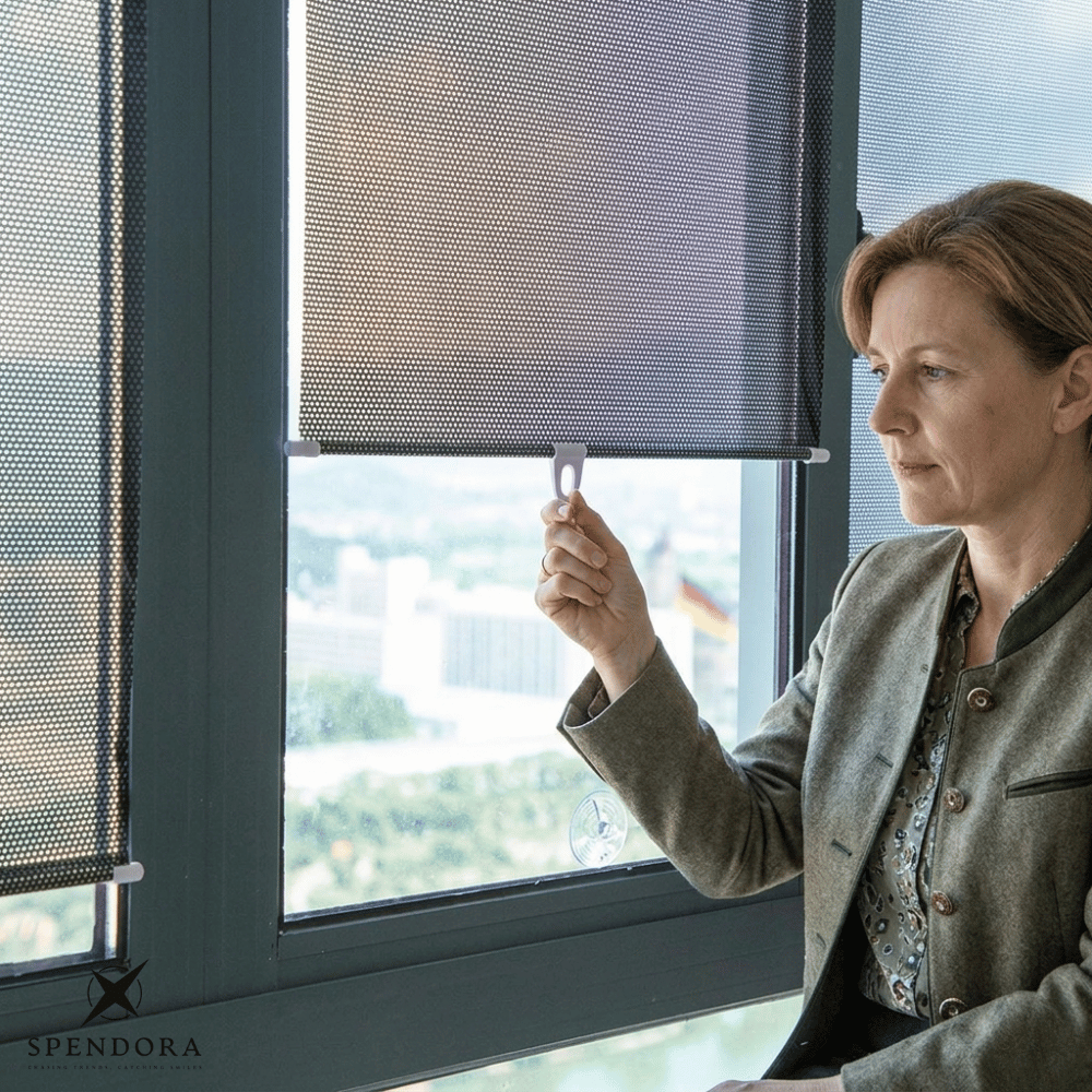 Fensterrollo mit UV-Schutz – selbsthaftend, ohne Bohren -    Zorenza