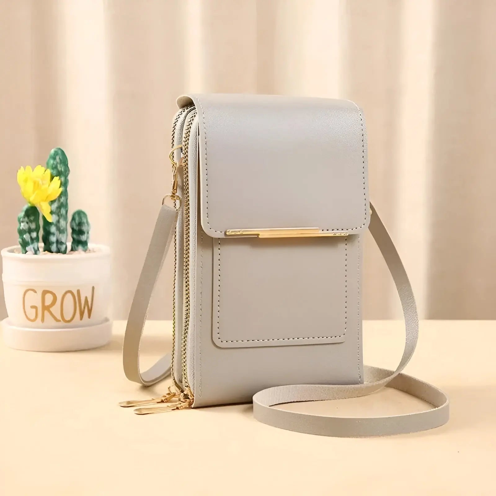 Handytasche mit RFID-Schutz und Touchscreen-Fenster -    Zorenza