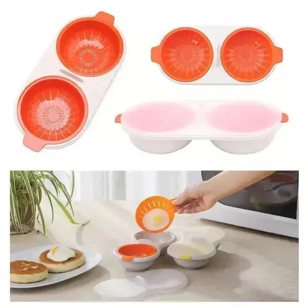 QuickEgg™ Tragbarer Ei-Kocher für die Mikrowelle Zorenza
