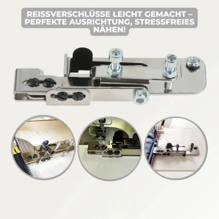 Reißverschluss-Nähfuß für präzises Einnähen Zorenza