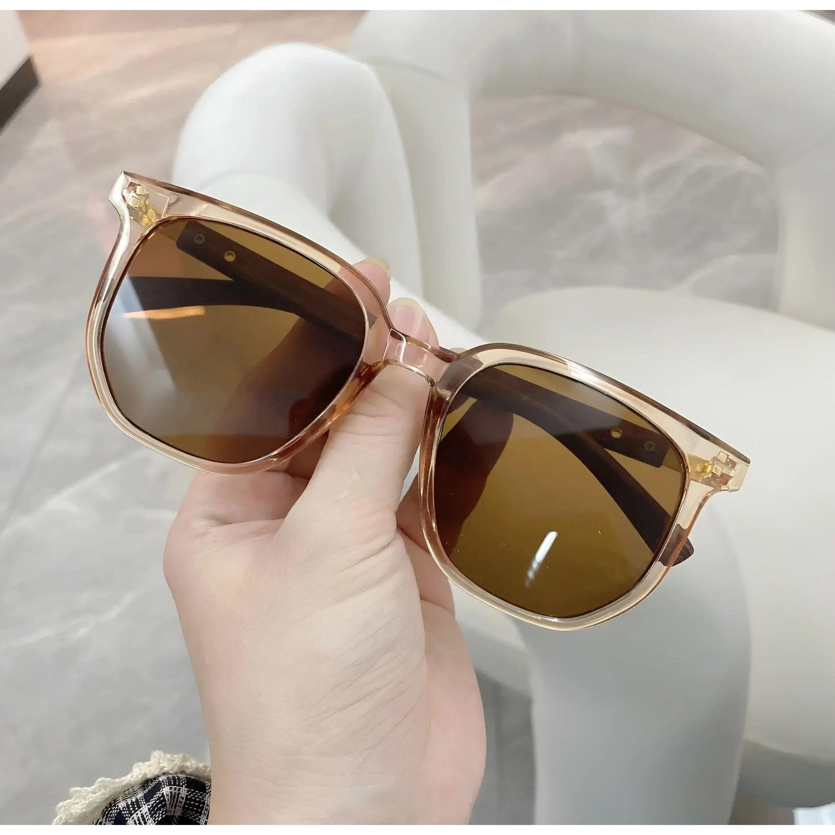 Sonnenbrille Quadratisch Retro-Stil mit UV400-Schutz -    Zorenza