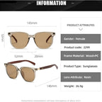 Sonnenbrille Quadratisch Retro-Stil mit UV400-Schutz -    Zorenza