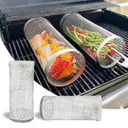 Roll-Grillkorb aus Edelstahl – Gleichmäßig grillen, leicht reinigen Zorenza