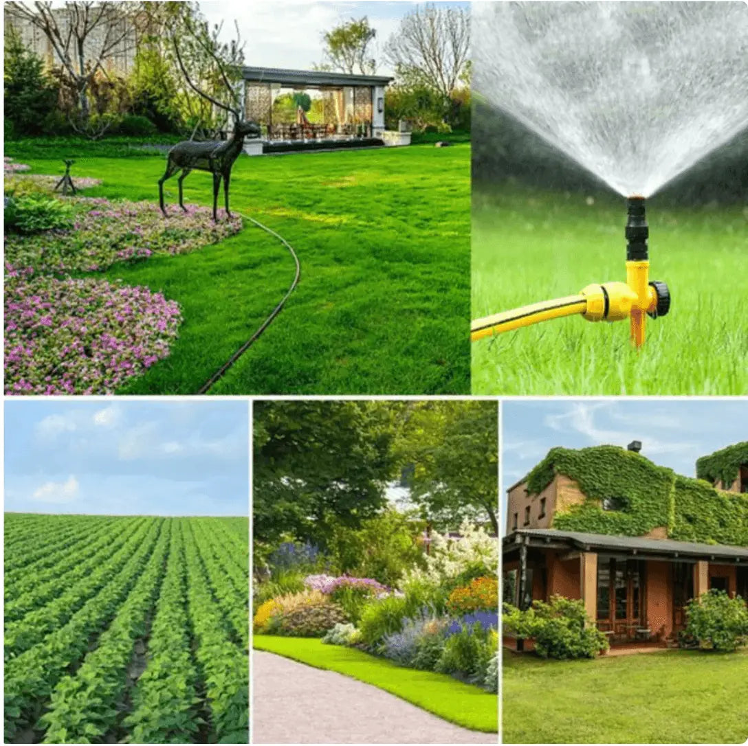 Rotierender Gartensprenger – Gleichmäßig bewässern, weniger Aufwand (4er-Set) Zorenza