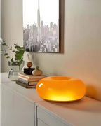 Runde Tischlampe in Donutform mit Sanftem LED-Licht Zorenza