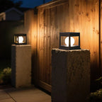 Solar-Gartenlaterne mit 2 Lichtfarben und automatischem Sensor -    Zorenza