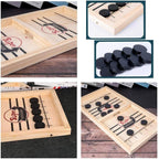Tischspiel 2-in-1 Fußball & Shuffleboard aus Holz -    Zorenza